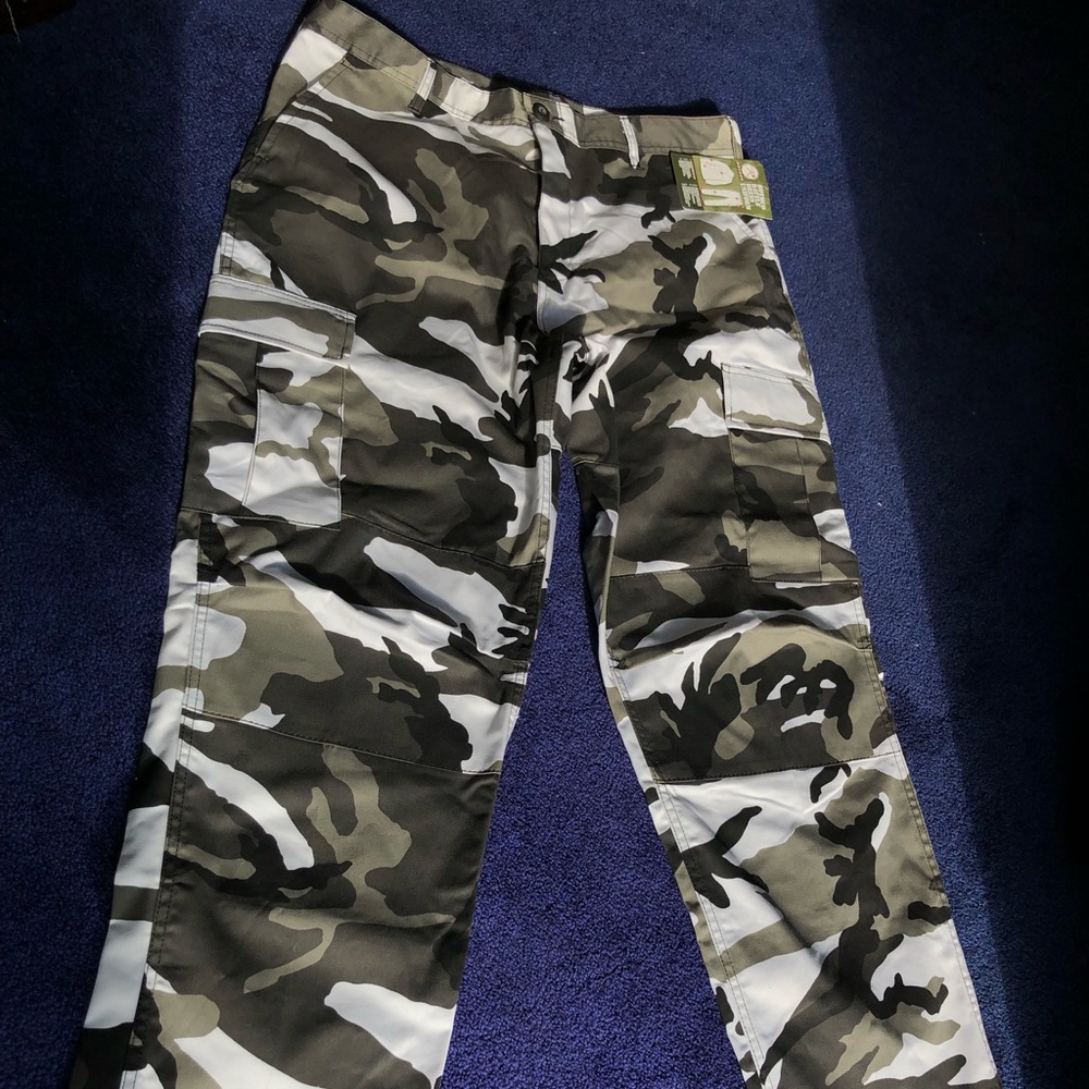 Grey Cargo Pants